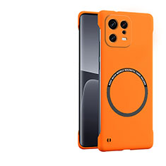 Handyhülle Hülle Hartschalen Kunststoff Schutzhülle Tasche Matt mit Mag-Safe Magnetic Magnetisch für Xiaomi Mi 13 Pro 5G Orange