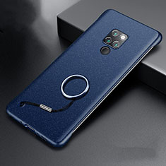 Handyhülle Hülle Hartschalen Kunststoff Schutzhülle Tasche Matt P01 für Huawei Mate 20 X 5G Blau