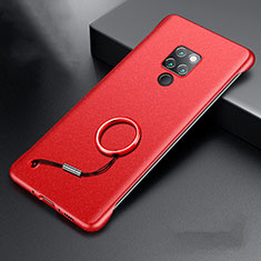 Handyhülle Hülle Hartschalen Kunststoff Schutzhülle Tasche Matt P01 für Huawei Mate 20 X 5G Rot