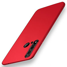 Handyhülle Hülle Hartschalen Kunststoff Schutzhülle Tasche Matt P01 für Huawei Nova 5i Rot
