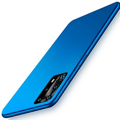 Handyhülle Hülle Hartschalen Kunststoff Schutzhülle Tasche Matt P01 für Huawei P40 Pro+ Plus Blau