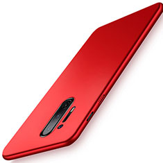 Handyhülle Hülle Hartschalen Kunststoff Schutzhülle Tasche Matt P01 für OnePlus 8 Pro Rot
