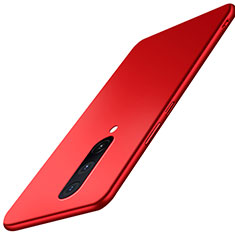 Handyhülle Hülle Hartschalen Kunststoff Schutzhülle Tasche Matt P01 für OnePlus 8 Rot