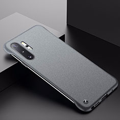 Handyhülle Hülle Hartschalen Kunststoff Schutzhülle Tasche Matt P01 für Samsung Galaxy Note 10 Plus 5G Grau