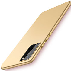 Handyhülle Hülle Hartschalen Kunststoff Schutzhülle Tasche Matt P01 für Samsung Galaxy Note 20 5G Gold