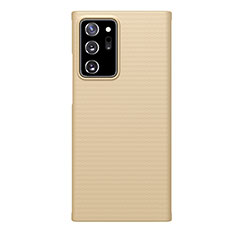 Handyhülle Hülle Hartschalen Kunststoff Schutzhülle Tasche Matt P01 für Samsung Galaxy Note 20 Ultra 5G Gold