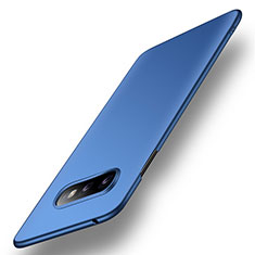 Handyhülle Hülle Hartschalen Kunststoff Schutzhülle Tasche Matt P01 für Samsung Galaxy S10e Blau