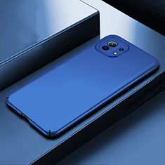Handyhülle Hülle Hartschalen Kunststoff Schutzhülle Tasche Matt P01 für Xiaomi Mi 11 5G Blau