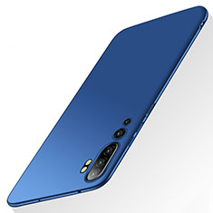 Handyhülle Hülle Hartschalen Kunststoff Schutzhülle Tasche Matt P01 für Xiaomi Mi Note 10 Pro Blau
