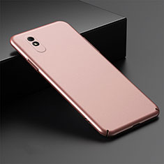 Handyhülle Hülle Hartschalen Kunststoff Schutzhülle Tasche Matt P01 für Xiaomi Redmi 9A Rosegold