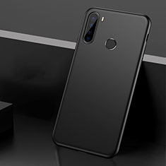 Handyhülle Hülle Hartschalen Kunststoff Schutzhülle Tasche Matt P01 für Xiaomi Redmi Note 8 (2021) Schwarz