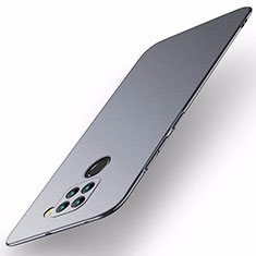 Handyhülle Hülle Hartschalen Kunststoff Schutzhülle Tasche Matt P01 für Xiaomi Redmi Note 9 Grau