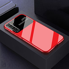 Handyhülle Hülle Hartschalen Kunststoff Schutzhülle Tasche Matt P02 für Huawei P40 Lite 5G Rot