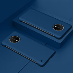 Handyhülle Hülle Hartschalen Kunststoff Schutzhülle Tasche Matt P02 für OnePlus 7T Blau