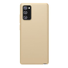 Handyhülle Hülle Hartschalen Kunststoff Schutzhülle Tasche Matt P02 für Samsung Galaxy Note 20 5G Gold