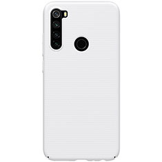 Handyhülle Hülle Hartschalen Kunststoff Schutzhülle Tasche Matt P02 für Xiaomi Redmi Note 8 Weiß