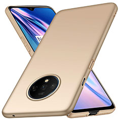 Handyhülle Hülle Hartschalen Kunststoff Schutzhülle Tasche Matt P03 für OnePlus 7T Gold