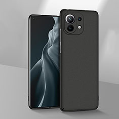 Handyhülle Hülle Hartschalen Kunststoff Schutzhülle Tasche Matt P03 für Xiaomi Mi 11 5G Schwarz