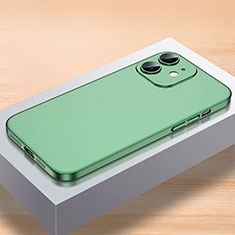 Handyhülle Hülle Hartschalen Kunststoff Schutzhülle Tasche Matt QC1 für Apple iPhone 12 Mini Grün