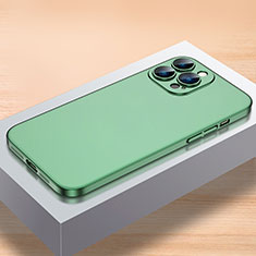 Handyhülle Hülle Hartschalen Kunststoff Schutzhülle Tasche Matt QC1 für Apple iPhone 13 Pro Grün