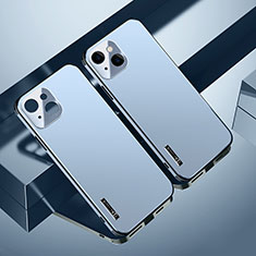 Handyhülle Hülle Hartschalen Kunststoff Schutzhülle Tasche Matt TB4 für Apple iPhone 13 Hellblau