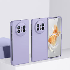 Handyhülle Hülle Hartschalen Kunststoff Schutzhülle Tasche Matt Vorder und Rückseite 360 Grad Ganzkörper BH1 für Huawei Mate X3 Violett