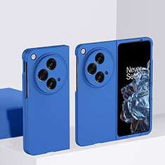 Handyhülle Hülle Hartschalen Kunststoff Schutzhülle Tasche Matt Vorder und Rückseite 360 Grad Ganzkörper BH1 für OnePlus Open 5G Blau