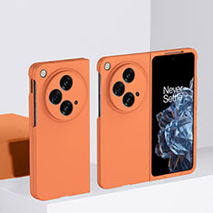 Handyhülle Hülle Hartschalen Kunststoff Schutzhülle Tasche Matt Vorder und Rückseite 360 Grad Ganzkörper BH1 für OnePlus Open 5G Orange