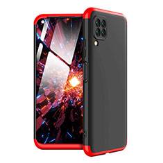 Handyhülle Hülle Hartschalen Kunststoff Schutzhülle Tasche Matt Vorder und Rückseite 360 Grad Ganzkörper für Huawei Nova 7i Rot und Schwarz