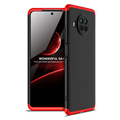 Handyhülle Hülle Hartschalen Kunststoff Schutzhülle Tasche Matt Vorder und Rückseite 360 Grad Ganzkörper für Xiaomi Mi 10i 5G Rot und Schwarz
