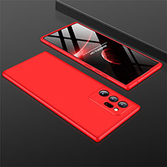 Handyhülle Hülle Hartschalen Kunststoff Schutzhülle Tasche Matt Vorder und Rückseite 360 Grad Ganzkörper M01 für Samsung Galaxy Note 20 Ultra 5G Rot