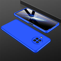 Handyhülle Hülle Hartschalen Kunststoff Schutzhülle Tasche Matt Vorder und Rückseite 360 Grad Ganzkörper M01 für Xiaomi Mi 10T Lite 5G Blau
