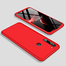 Handyhülle Hülle Hartschalen Kunststoff Schutzhülle Tasche Matt Vorder und Rückseite 360 Grad Ganzkörper M01 für Xiaomi Redmi Note 8 Rot