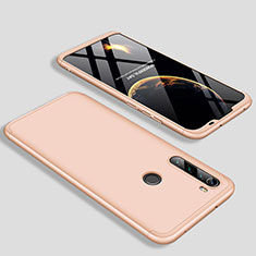 Handyhülle Hülle Hartschalen Kunststoff Schutzhülle Tasche Matt Vorder und Rückseite 360 Grad Ganzkörper M01 für Xiaomi Redmi Note 8T Gold