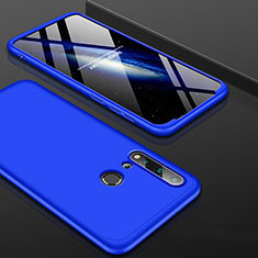 Handyhülle Hülle Hartschalen Kunststoff Schutzhülle Tasche Matt Vorder und Rückseite 360 Grad Ganzkörper P01 für Huawei Nova 5i Blau