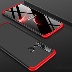 Handyhülle Hülle Hartschalen Kunststoff Schutzhülle Tasche Matt Vorder und Rückseite 360 Grad Ganzkörper P01 für Huawei Nova 5i Rot und Schwarz