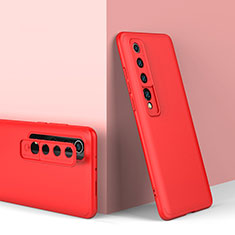 Handyhülle Hülle Hartschalen Kunststoff Schutzhülle Tasche Matt Vorder und Rückseite 360 Grad Ganzkörper P01 für Xiaomi Mi 10 Rot