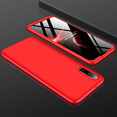Handyhülle Hülle Hartschalen Kunststoff Schutzhülle Tasche Matt Vorder und Rückseite 360 Grad Ganzkörper P01 für Xiaomi Mi A3 Rot