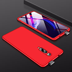 Handyhülle Hülle Hartschalen Kunststoff Schutzhülle Tasche Matt Vorder und Rückseite 360 Grad Ganzkörper P01 für Xiaomi Redmi K20 Pro Rot