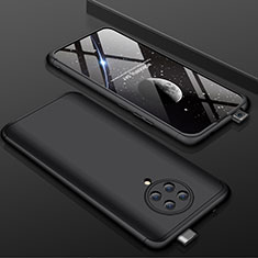 Handyhülle Hülle Hartschalen Kunststoff Schutzhülle Tasche Matt Vorder und Rückseite 360 Grad Ganzkörper P01 für Xiaomi Redmi K30 Pro Zoom Schwarz