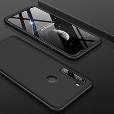 Handyhülle Hülle Hartschalen Kunststoff Schutzhülle Tasche Matt Vorder und Rückseite 360 Grad Ganzkörper P01 für Xiaomi Redmi Note 8 (2021) Schwarz