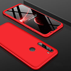 Handyhülle Hülle Hartschalen Kunststoff Schutzhülle Tasche Matt Vorder und Rückseite 360 Grad Ganzkörper P01 für Xiaomi Redmi Note 8 Rot