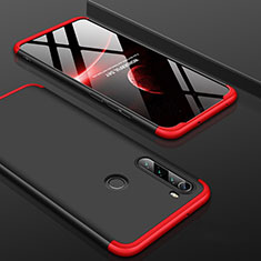 Handyhülle Hülle Hartschalen Kunststoff Schutzhülle Tasche Matt Vorder und Rückseite 360 Grad Ganzkörper P01 für Xiaomi Redmi Note 8 Rot und Schwarz