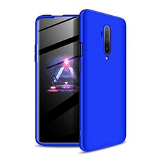 Handyhülle Hülle Hartschalen Kunststoff Schutzhülle Tasche Matt Vorder und Rückseite 360 Grad Ganzkörper P02 für OnePlus 7T Pro Blau