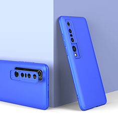 Handyhülle Hülle Hartschalen Kunststoff Schutzhülle Tasche Matt Vorder und Rückseite 360 Grad Ganzkörper P02 für Xiaomi Mi 10 Pro Blau
