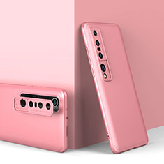 Handyhülle Hülle Hartschalen Kunststoff Schutzhülle Tasche Matt Vorder und Rückseite 360 Grad Ganzkörper P02 für Xiaomi Mi 10 Pro Rosegold