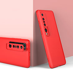 Handyhülle Hülle Hartschalen Kunststoff Schutzhülle Tasche Matt Vorder und Rückseite 360 Grad Ganzkörper P02 für Xiaomi Mi 10 Pro Rot
