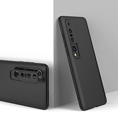 Handyhülle Hülle Hartschalen Kunststoff Schutzhülle Tasche Matt Vorder und Rückseite 360 Grad Ganzkörper P02 für Xiaomi Mi 10 Pro Schwarz