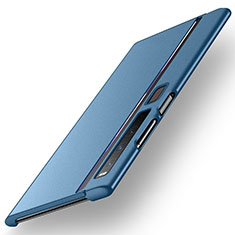 Handyhülle Hülle Hartschalen Kunststoff Schutzhülle Tasche Matt Vorder und Rückseite 360 Grad Ganzkörper YK1 für Huawei Mate Xs 2 Blau