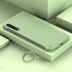 Handyhülle Hülle Hartschalen Kunststoff Schutzhülle Tasche Matt YK1 für Samsung Galaxy A70 Minzgrün